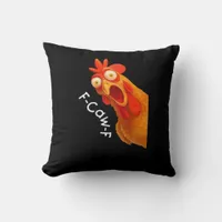 F-Caw-F Chicken Essential Minimal Clean Throw Pillow