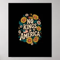 No Kings In America We The People Political Poster
