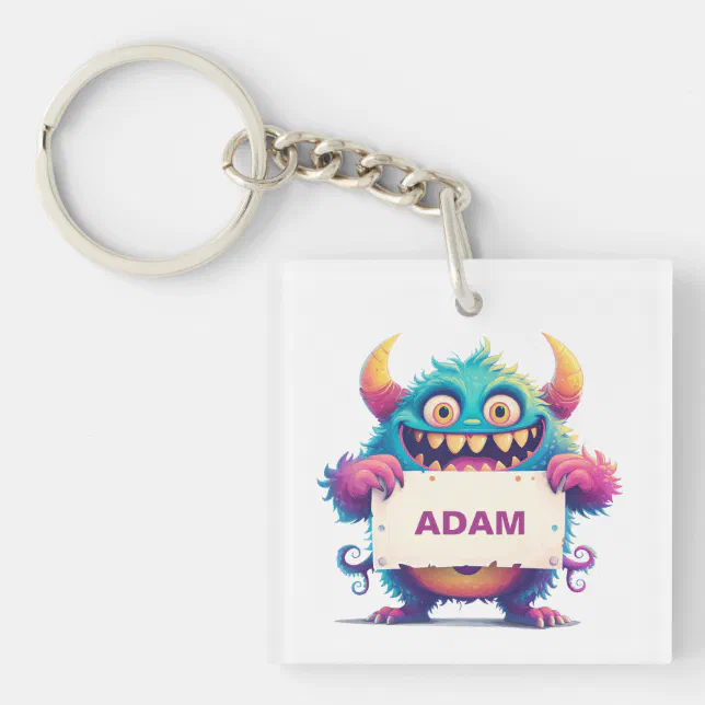 Noted Sign Funny Monster Keychain