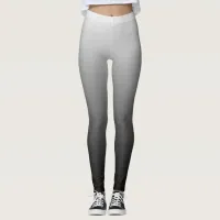 Black Ombre Gradient Faded    Leggings