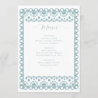 Mexican Papel Picado Cielito Lindo Baby Shower Menu