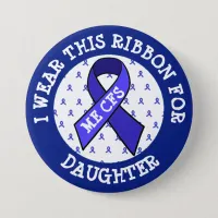 ME/CFS Syndrome Awareness Ribbon Button