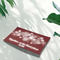 White Glow 'Together is the Best place to Be' | Cloth Placemat