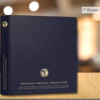 Medical Logo Blue Gold 3-Ring Binder