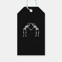 Two Skeleton Hearts Hands Classic Gift Tags