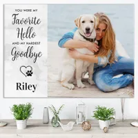 Favorite Hello Modern Custom Dog Photo Memorial Acrylic Print