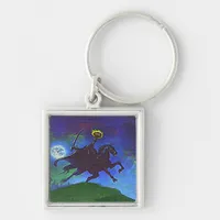 Headless Horseman in the Blue Light Keychain