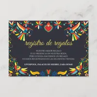 Colorful Cinco de Mayo Fiesta Spanish Wedding Enclosure Card