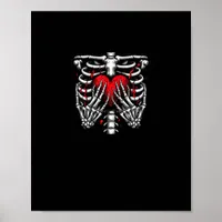 Skeleton Hands Holding Heart Halloween Costume Fun Poster