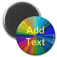 Rainbow Colors Add Quote Magnet