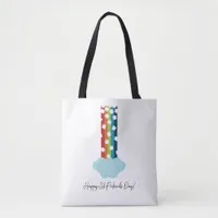 St. Patrick's Day Rainbow 4-Leaf Clover Minimalist Tote Bag