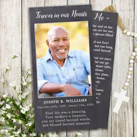 Rustic Memorial Sympathy Poem Funeral Prayer Card