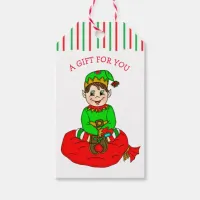 Festive Elf To and From Christmas Gift Tag