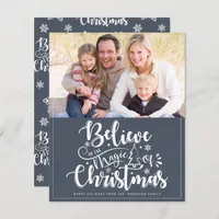 Budget Believe in the Magic of Christmas Card