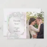THANK YOU | Wispy Pink Shimmer PHOTO Frame