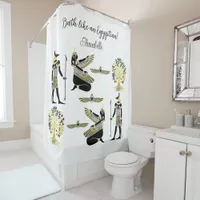 Golden Pharaoh’s Blessing: Ancient Egyptian Art Shower Curtain