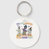 Halloween Sonography Retro Tis The Season Ultrasou Keychain