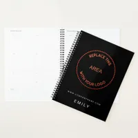 Your Business Logo Name Website Black Planner