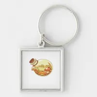 Fall Potion With Froggies Classic Keychain