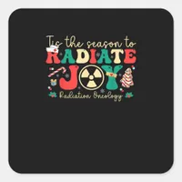 Tis Season To Joy Radiation Oncology Christmas Square Sticker