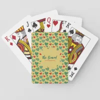 Pattern Filled Hearts Poker Cards