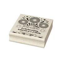Let the Sparks Fly America's 250th Celebration Art Rubber Stamp