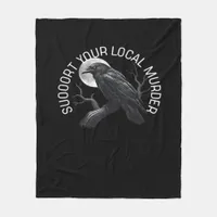 F-Caw-F - Support Your Murder Classic Fleece Blanket