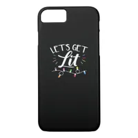 Christmas Design - Let's Get Lit iPhone 8/7 Case