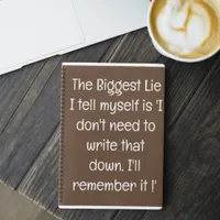 Funny Quote for Forgetful People To Do List Spiral Notebook