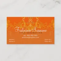 Orange Stazia Business Card