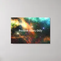 Positive Vibes Only Canvas Print