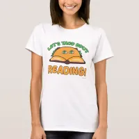 Taco Bout Reading Fun Book Lover Cartoon T-Shirt