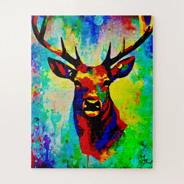  cerf majestueux - Proud stag Jigsaw Puzzle