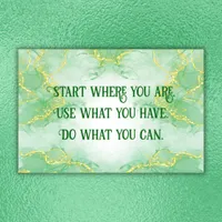 Positive Motivation Start Where you are | Poster