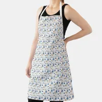 Sand and Blue Beach Color Dots Apron