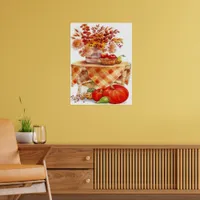 Warm Autumn Harvest Table Still Life Poster