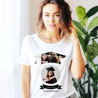 Modern  Proud Parent  Graduation Shirt With Photos