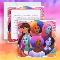 Colorful International Women's Day Art 