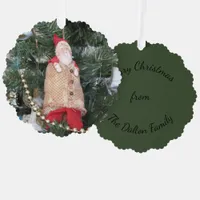 Ornament Card - Antique Santa Figure