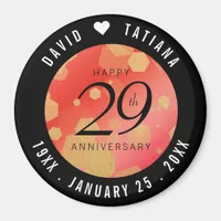 Elegant 29th Garnet Wedding Anniversary Magnet