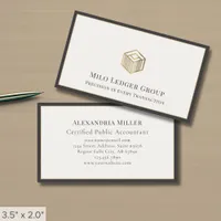 Modern Geometric Logo Business Card