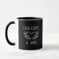 Crime And Wine Skeleton Hands  Mug