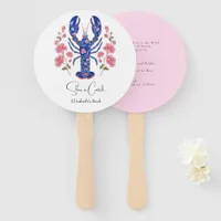 She’s a Catch Lobster Coastal Bachelorette Weekend Hand Fan