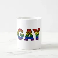 GAY Flower Pride Colors Coffee Mug