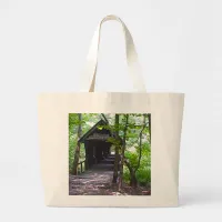 Cambron Covered Bridge, Madison County, Alabama Large Tote Bag