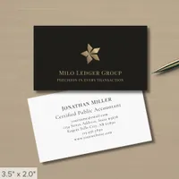 Modern Black Gold Luxury Business Card