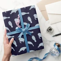 Manatee Pattern Wrapping Paper