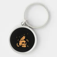 F-Caw-F Humorous Crow Graphic Keychain