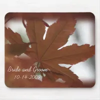 Japanese Maple Leaf Wedding Mouse Pad