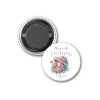 Potting Pro Cottage Floral Watering Can Magnet